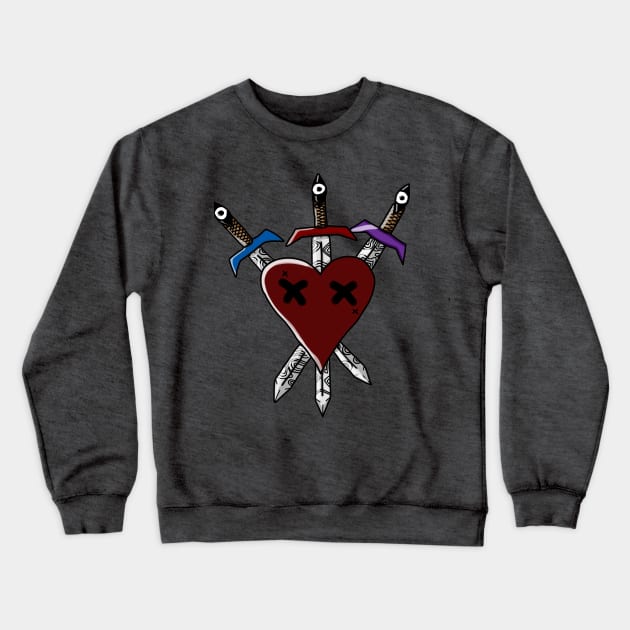 3 of swords Crewneck Sweatshirt by savsug